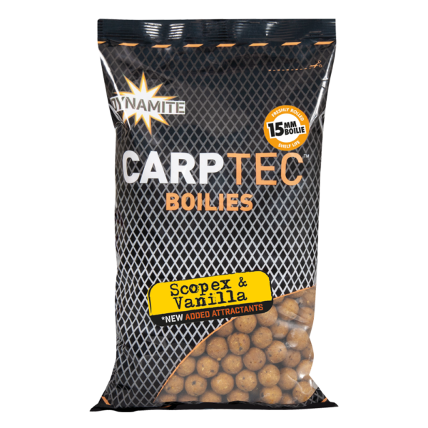 CARPTEC SCOPEX & VANILLA BOILIES 15MM 900G