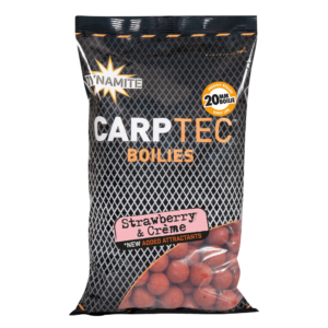 CARPTEC STRAWBERRY & CREME BOILIES 20MM 900G