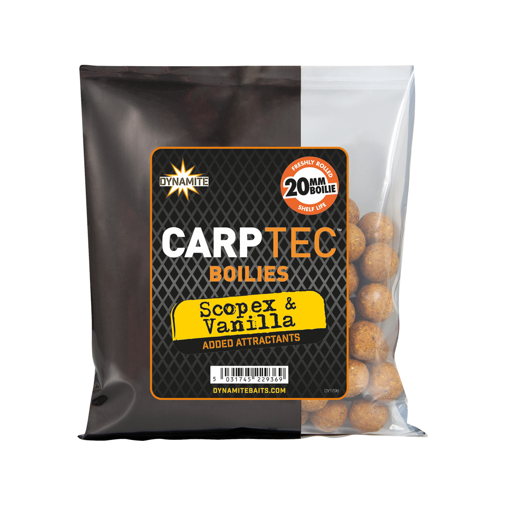 CARPTEC SCOPEX & VANILLA BOILIES 20MM 300G
