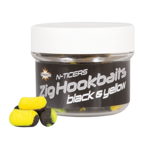 N-TICERS ZIG HOOKBAITS BLACK & YELLOW 12X6MM