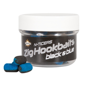 N-TICERS ZIG HOOKBAITS BLACK & BLUE 12X6MM