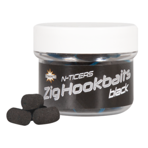 N-TICERS ZIG HOOKBAITS BLACK 12X6MM