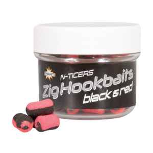 N-TICERS ZIG HOOKBAITS BLACK & RED 12X6MM