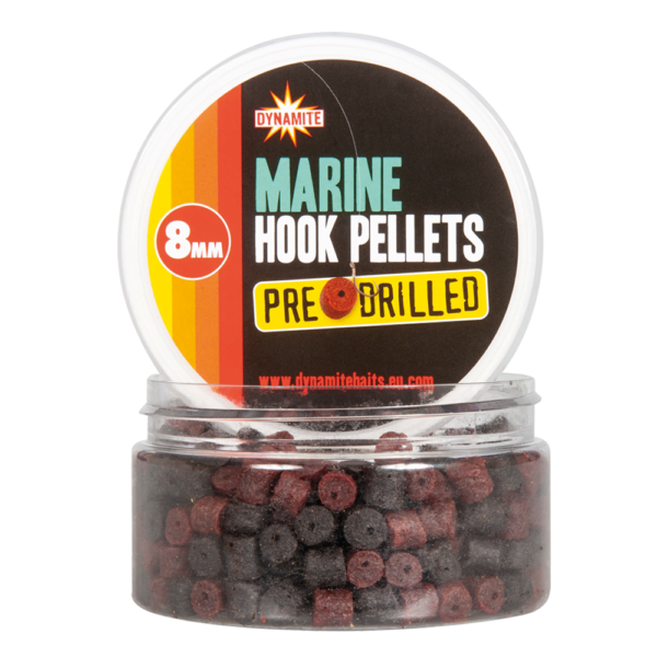 PRE-DRILLED HOOK PELLETS MARINE HALIBUT 8MM